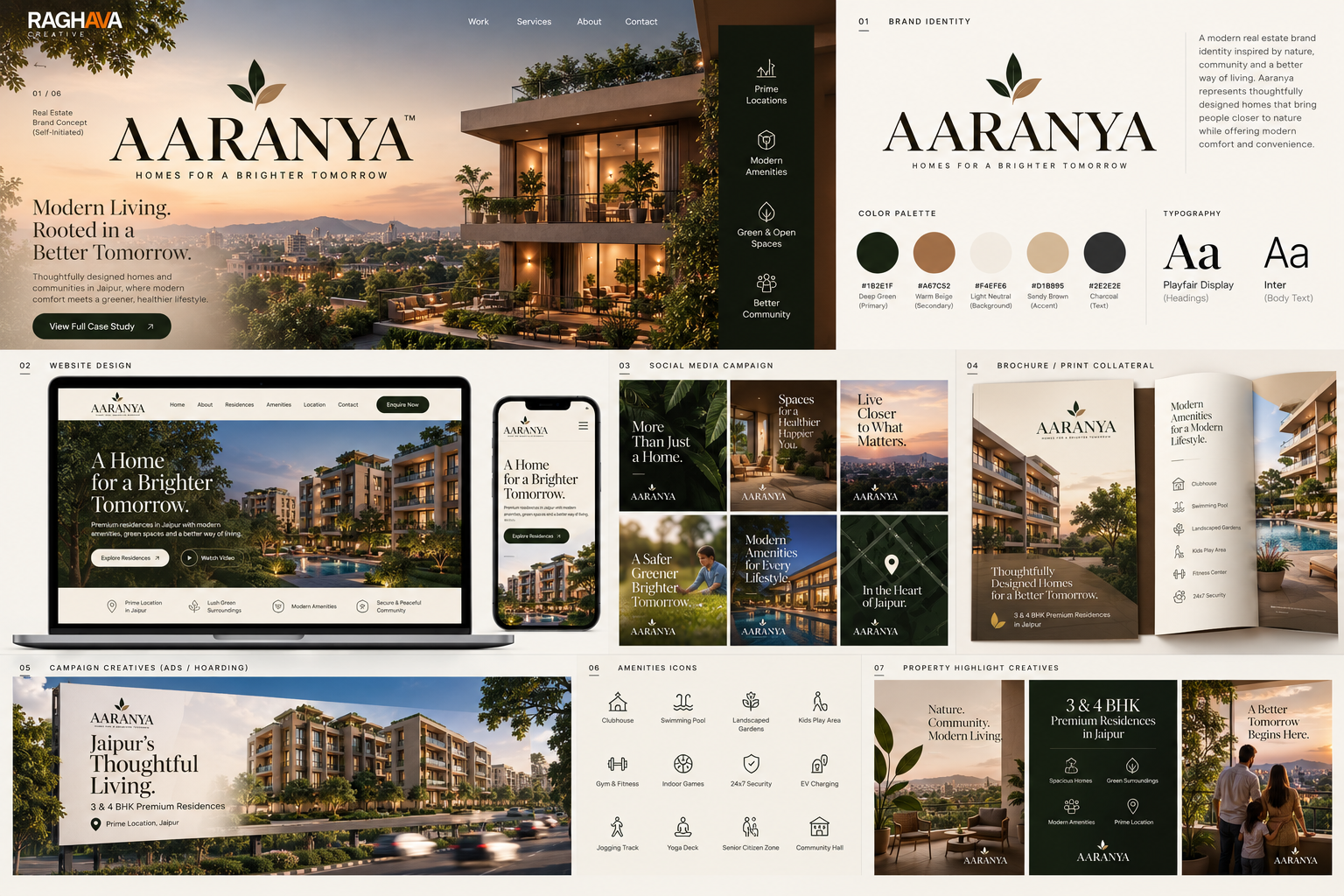 Aaranya self-initiated property brand and website concept